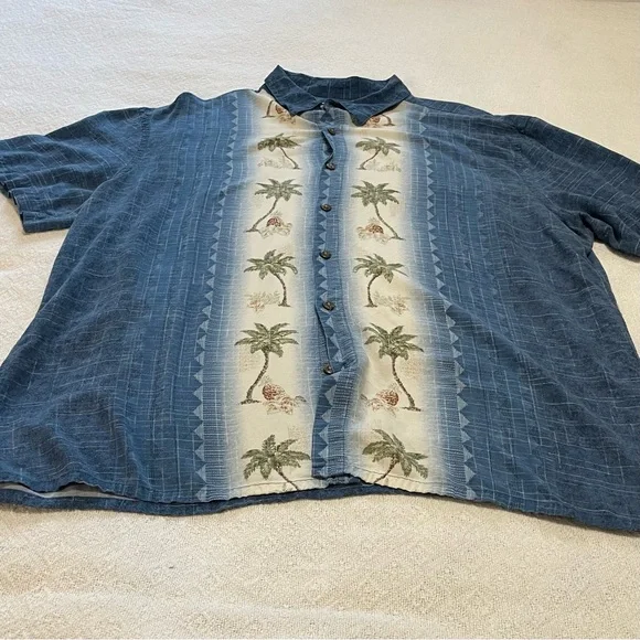Blue  Palm Print‎ Men's Casual Shirt Size XL
Resort , Caribbean or Tropical Wear - Picture 6 of 9
